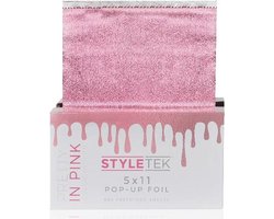 Styletek - Voorgevouwen 5x11 Roze Pop Up Folie - 500st