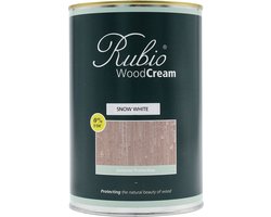 Rubio Monocoat WoodCream - Waxcrème in 1 Laag voor Verticaal Buitenhout - Snow White, 1 l