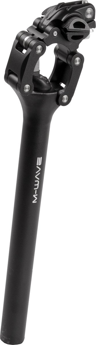 zadelpen Fourspring Vario parallelogram 350 mm zwart