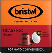 Bristot Classico Koffie Capsules - Biologisch afbreekbaar - (Nespesso© Compatible) - 30 stuks