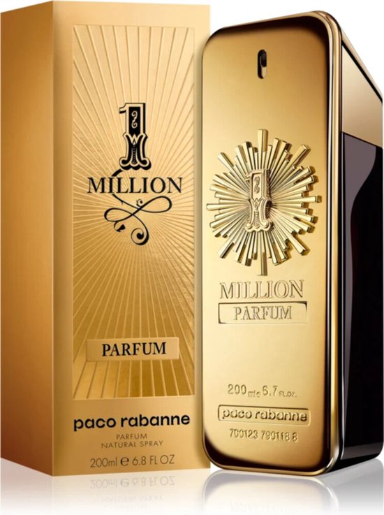 Paco Rabanne 1 Million 200 ml - Parfum Spray - Voor Heren