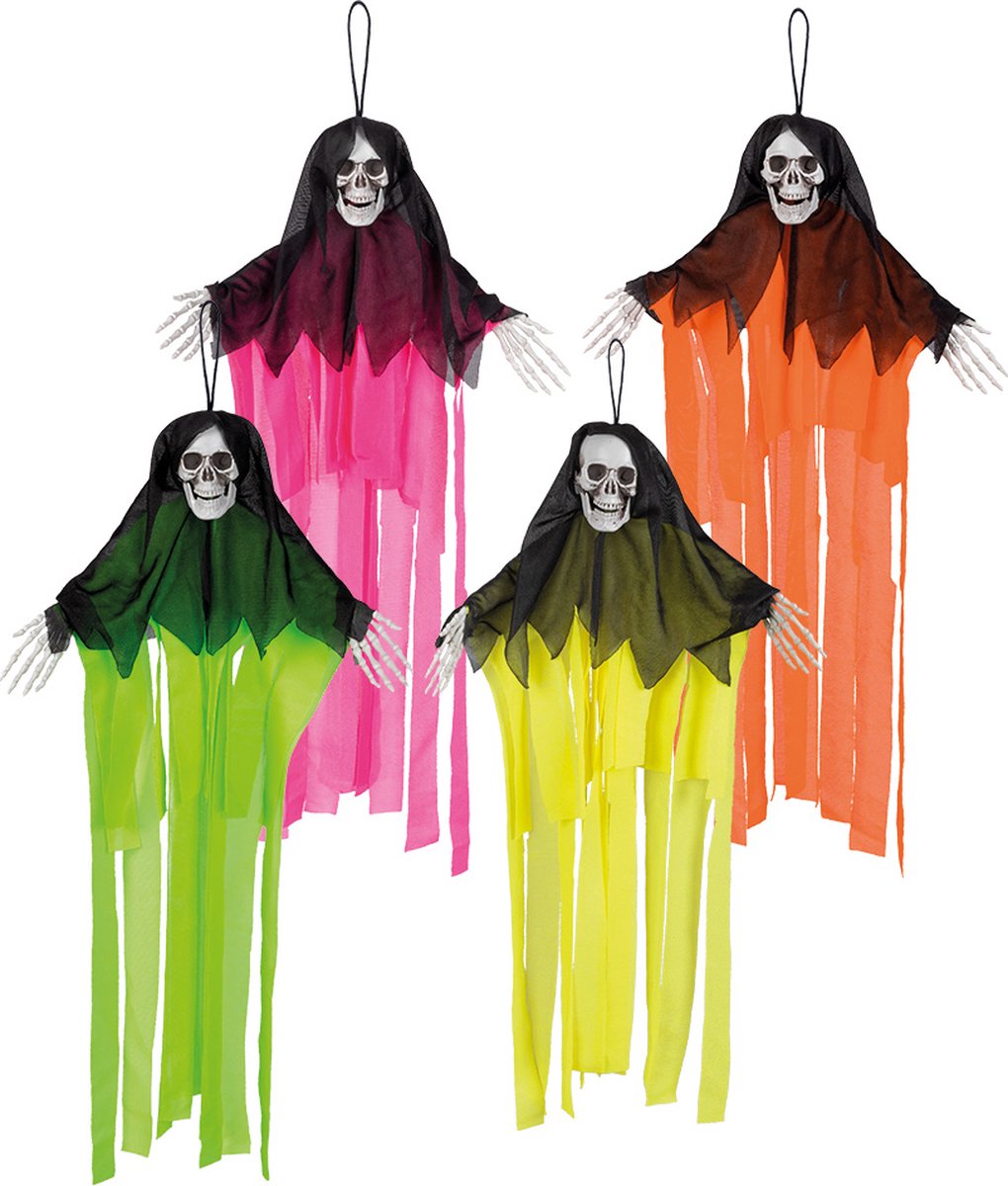 Boland - Decoratie Skelet neon spook (M) - Horror - Horror