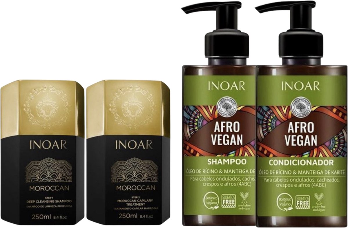 Inoar Moroccan Kit Met Blends Shampoo & Conditioner 250 ML