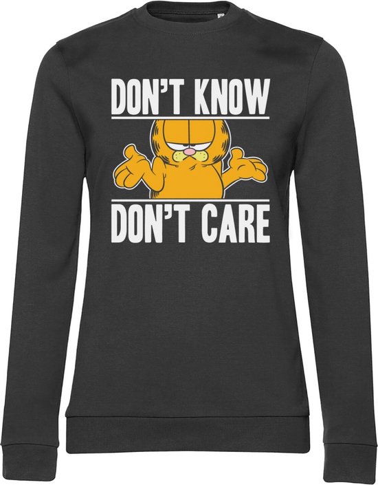 Garfield Sweater/trui Don't Know - Don't Care Zwart
