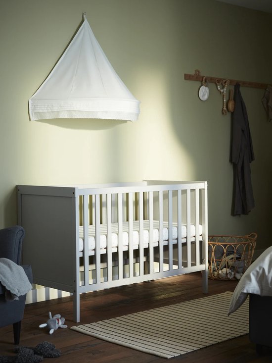 Baby Bedhemeltje - Wit - 100% Polyester - Uni Hemeltje - Klamboe - Ledikant  - Wieg -... | bol.com