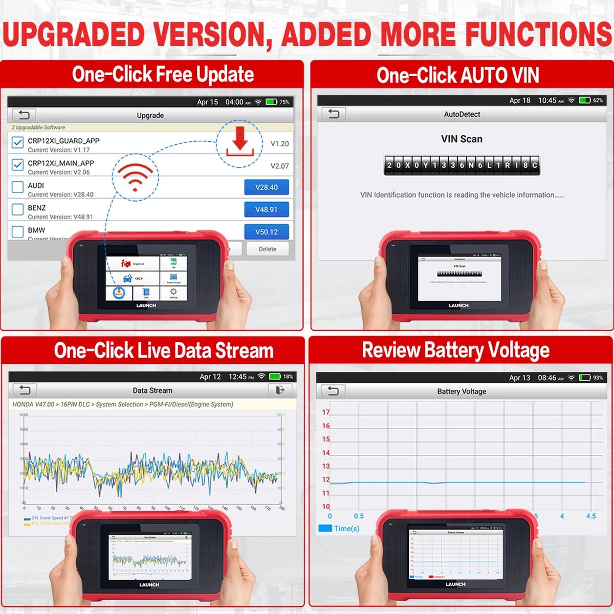 Launch CRP123E Diagnostic Tool OBDII 4 System - DIATOOLS