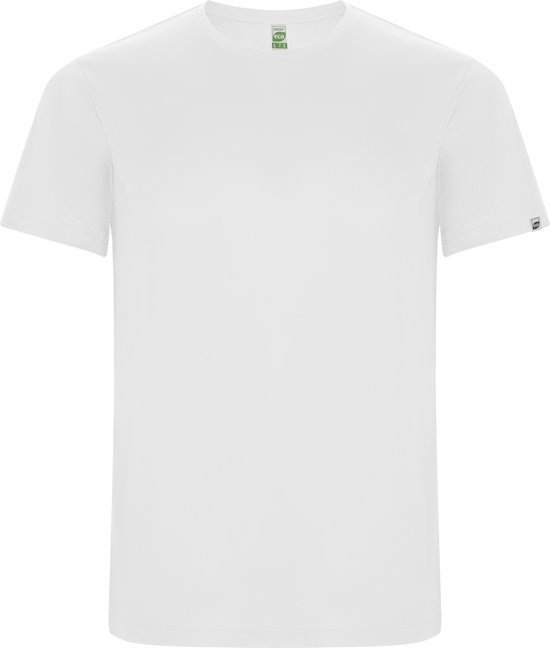Wit kinder unisex sportshirt korte mouwen 'Imola' merk Roly 12 jaar 146-152