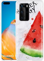 Huawei P40 Pro Hoesje Watermeloen Party Designed by Cazy