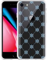 iPhone 8 Hoesje Snowflake Pattern - Designed by Cazy