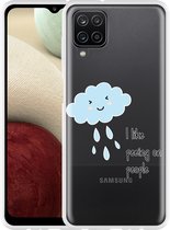 Hoesje Geschikt voor Samsung Galaxy A12 Cloud