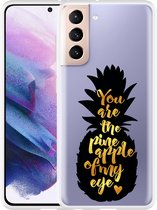 Hoesje Geschikt voor Samsung Galaxy S21 Big Pineapple