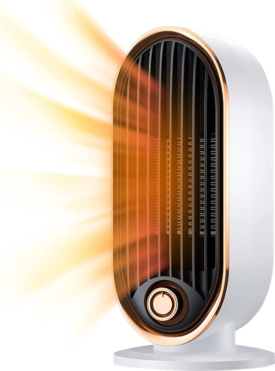 Elektrische kachel - Elektrische verwarming voor binnen - 500W/800W - Heater - Stopcontact - Ventilatorkachel - kantoor, thuis, slaapkamer,