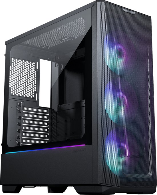 Phanteks PHANTEKS Eclipse G360A Midi-Tower, Tempered Glass, ARGB - zwart