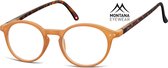 Montana Eyewear MR65D leesbril +3.00 Karamel - Tortoise  - rond
