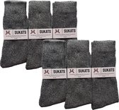 Sukats® Stable Worker - 6 Paar - Noorse Sokken - Noorse Werksokken - Heren - Voordeelverpakking - Maat 43-46 - Noorse Werk Kousen