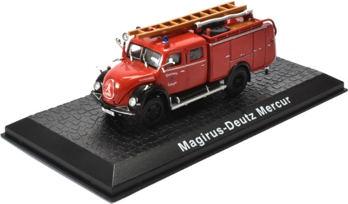 Magirus - Deutz Mercur Brandweer - Edition Atlas miniatuur auto 1:72