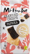 Mitsuba - Seaweed Crisps Paprika - Snacks - Box of 6 x 70 gram