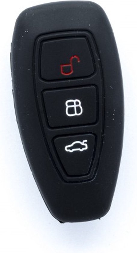 Coque de clé en silicone Zwart - Coque de protection de clé de voiture -  Convient pour