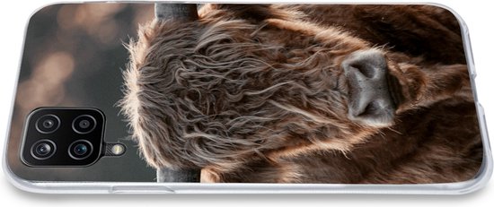 Coque Samsung Galaxy A12 - Scottish Highlander - Fourrure - Portrait - Siliconen
