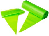 BrandNewCake® Wegwerp Spuitzak 40cm - Rol van 100 stuks Spuitzakken - Stevige Garneerspuit - Groen