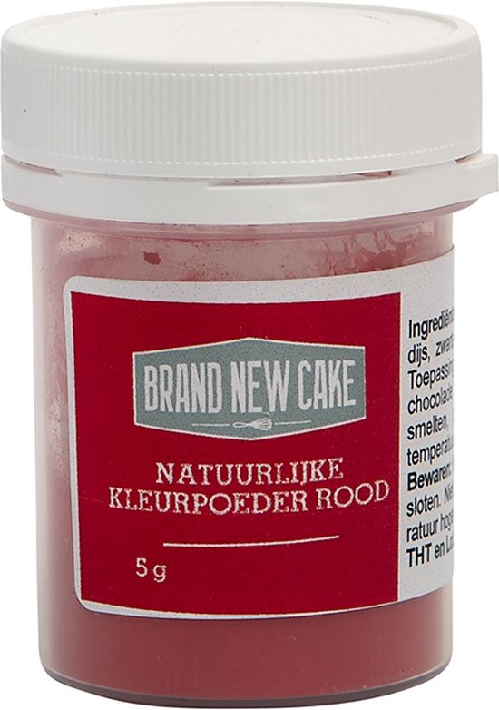 BrandNewCake® Natuurlijke Kleurpoeder Rood 5gr - Eetbare Voedingskleurstof - Kleurstof Bakken