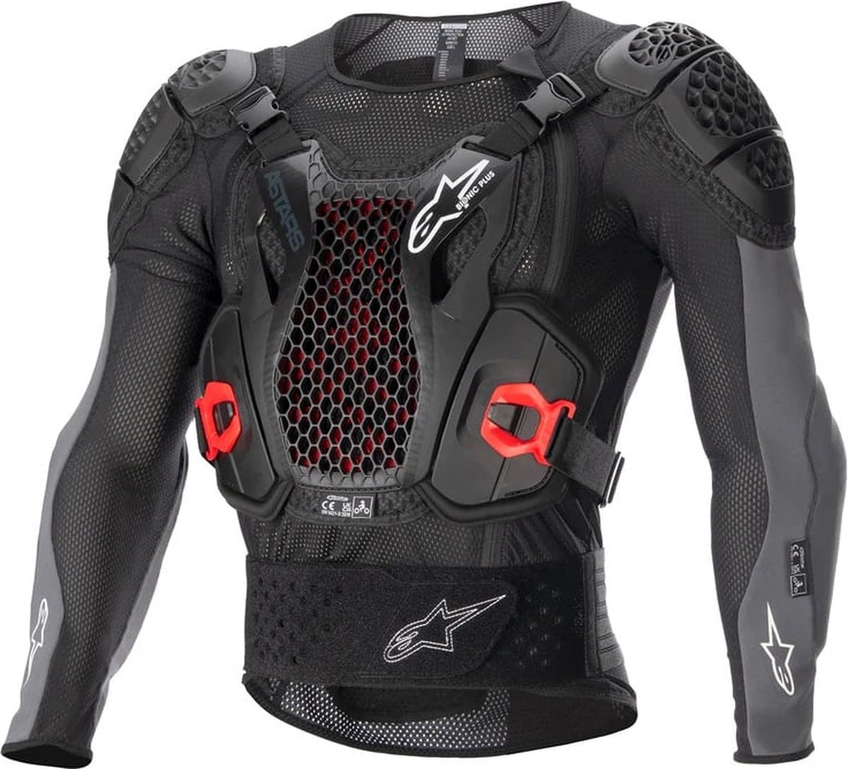 Alpinestars Bionic Plus V2 Protection Jacket Black Anthracite Red XL
