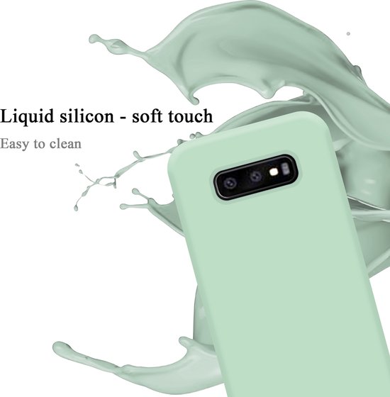 Coque Cadorabo pour Samsung Galaxy S10e en VERT CLAIR LIQUIDE - Coque de protection en silicone TPU souple