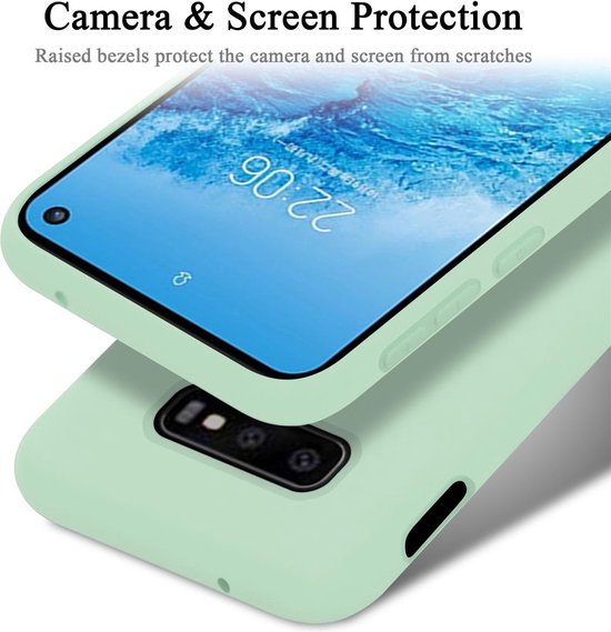 Coque Cadorabo pour Samsung Galaxy S10e en VERT CLAIR LIQUIDE - Coque de protection en silicone TPU souple