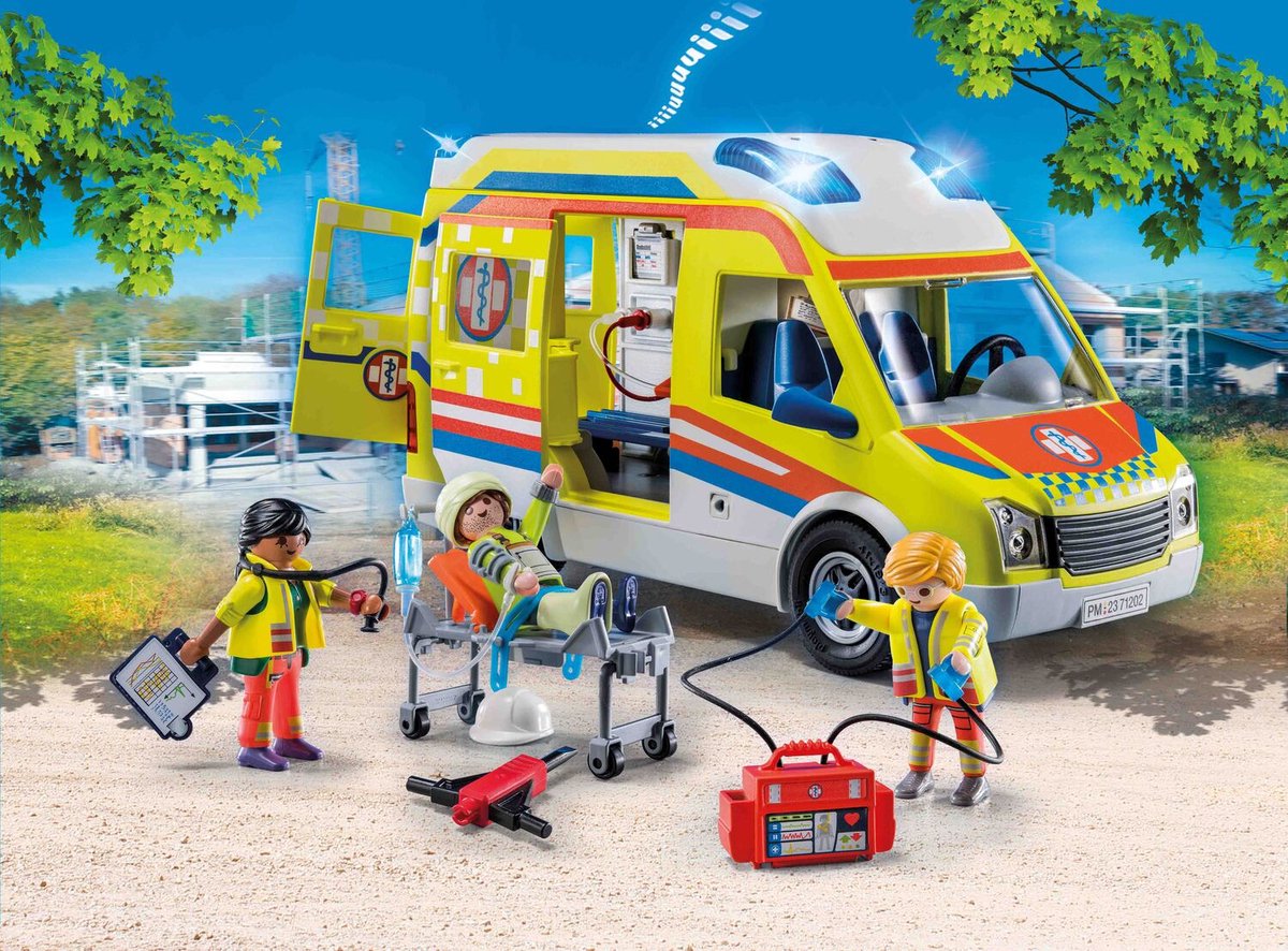 PLAYMOBIL City Life Ambulance met licht en geluid - 71202 — afbeelding 6
