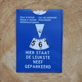 Parkeerschijf - neef - Hier staat de leukste neef geparkeerd