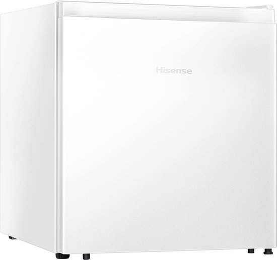 Comfee RCD50WH1(E) Mini-koelkast – koelbox 43 l met ijsblokjesvak, klein formaat voor slaapkamer en kantoor, Chiller Box, verstelbare voeten, 100 kWh/jaar, wit, klasse F