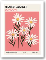 Flower Market | Velvet Art Print | 30x40 cm | Minimalistisch design | 12 designs