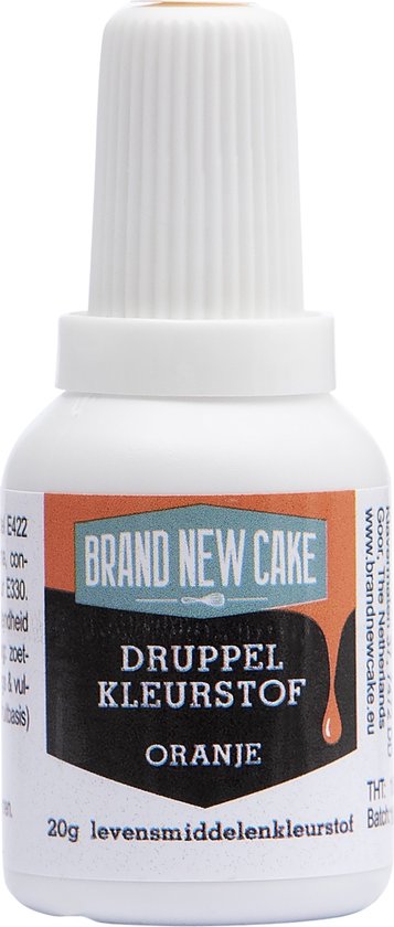 BrandNewCake® Druppel Kleurstof Oranje 20gr - Eetbare Voedingskleurstof - Kleurstof Bakken