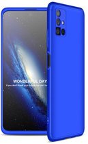 360 full body case geschikt voor Galaxy M51 - blauw