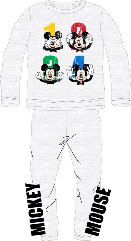 Mickey Mouse pyjama 1,2,3,4 Mickey grijs