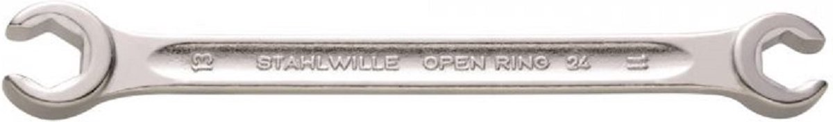 Stahlwille Open Ring 24 - Dubbele Open Ringsleutel - Chrome Alloy Steel Verchroomd - maat 19/22 - Prijs per stuk