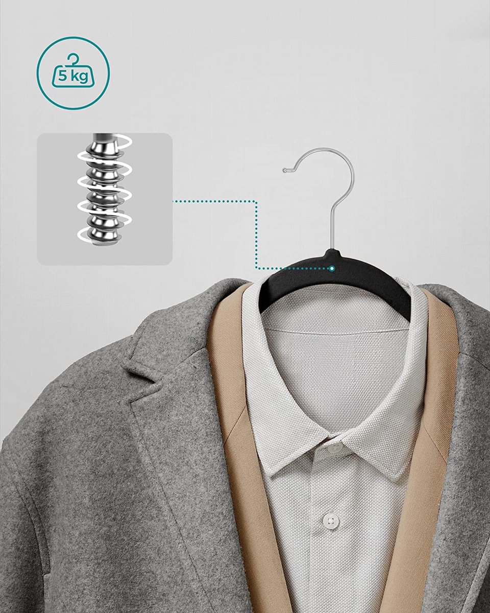 Lot De 20 Cintres En Velours Pour Adulte  Cintres Peu