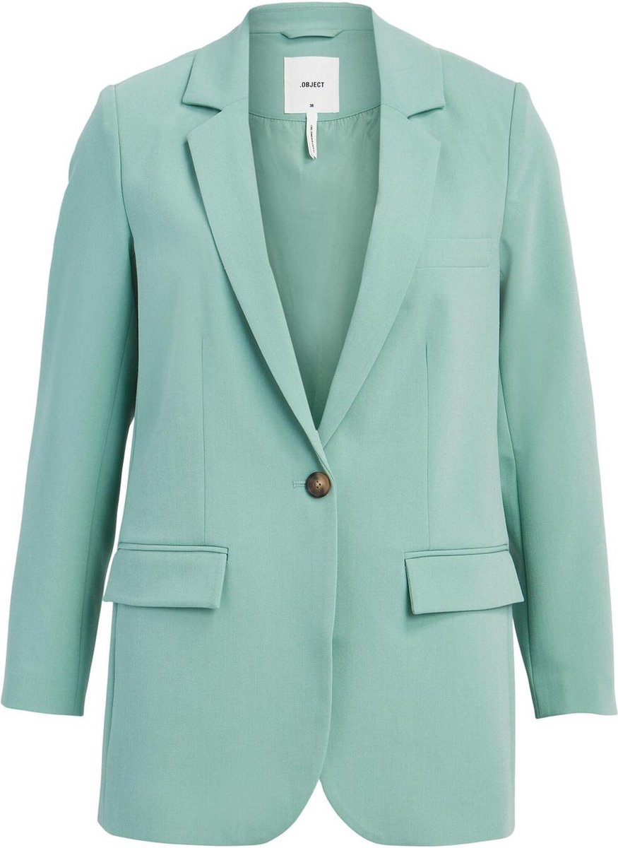 Object Blazer Objsigrid L/s Blazer Noos 23035737 Malachite Green/col Dames Maat - 42