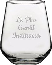 Drinkglas gegraveerd - 42,5cl - Le Plus Gentil Instituteur