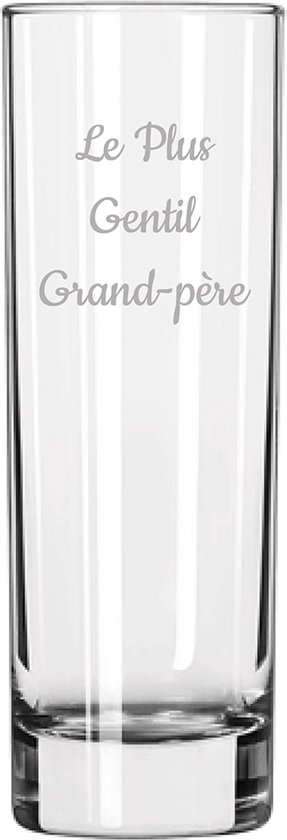 Longdrinkglas gegraveerd - 22cl - Le Plus Gentil Grand-père
