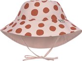 Lässig - UV-Beschermende bucket hoed voor kinderen - Stippen - Poederroze - maat L (50-51cm)