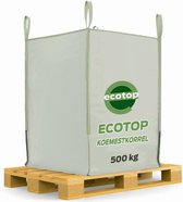 Ecotop geurarme koemestkorrels | koemest -korrel Bigbag ca. 500kg | Allround organische meststof - Stimuleert bodemleven op natuurlijke wijze - Langdurige werking - Gecomposteerd en gehygiëniseerd - Makkelijk strooibaar - Bevordert bodem
