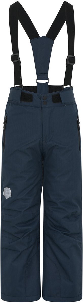 Color Kids - Ski-broek met bretels voor kinderen - Fleece voering - Total Eclipse - maat 152cm