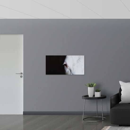 WallClassics - Drapeau - Vache Close Up - 100x50 cm Photo sur Drapeau Polyester