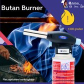 Vivefly Kitchen Salivio Butan Burner - Universele Gasbrander voor Creme Brulee, Keuken, Kamperen en Barbecue - Draagbare Butaan Brander - Kookgerei