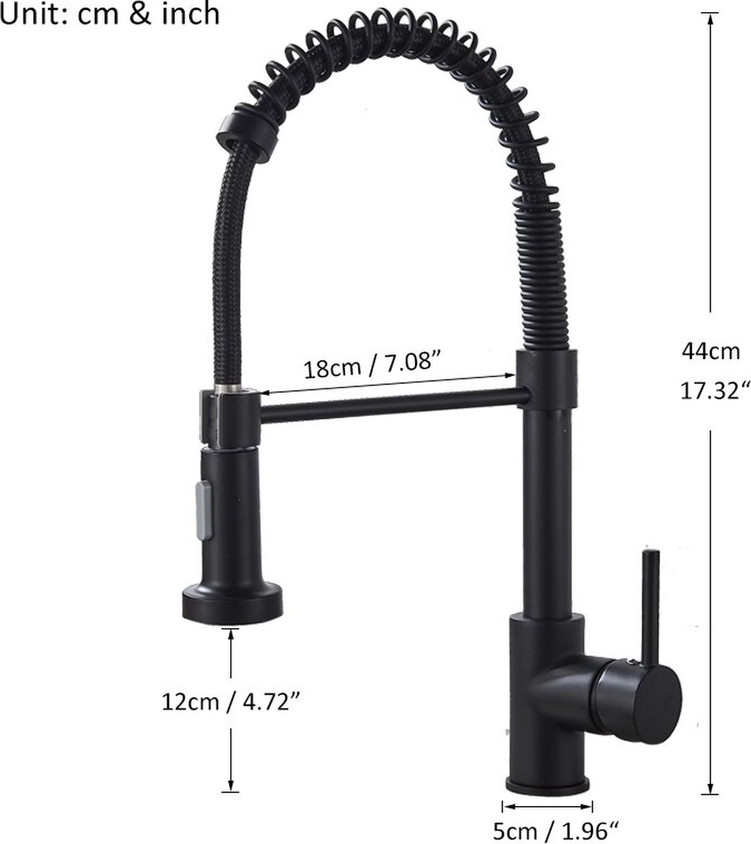 Robinet mitigeur cuisine avec douchette flexible et bec acier – Le Mitigeur  : Boutique en ligne de robinetterie