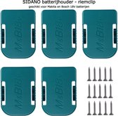 SIDANO® Batterij clip - accu houder geschikt voor Makita 18V en Bosch 18V (Bosch blauw), Riemclip, Dock Houder voor muur of wand, geschikt voor BL1830 BL1840 BAT609