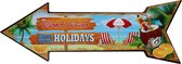 Wandbord - Wandborden - Houten borden - Enjoy your holidays - Houten bord - Wandbord hout - Houten decoratie - Decoratie - Decoratie woonkamer - Mancave - Mancave decoratie - Tekstbord - Cave & Garden