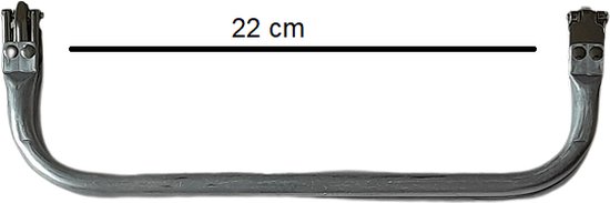 Metalen frame voor tas- Zilver- 22x8 cm - haken - macramé - breien - DIY tas