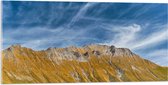 Acrylglas - Schapen Wolken boven Stijle Berg - 100x50 cm Foto op Acrylglas (Wanddecoratie op Acrylaat)